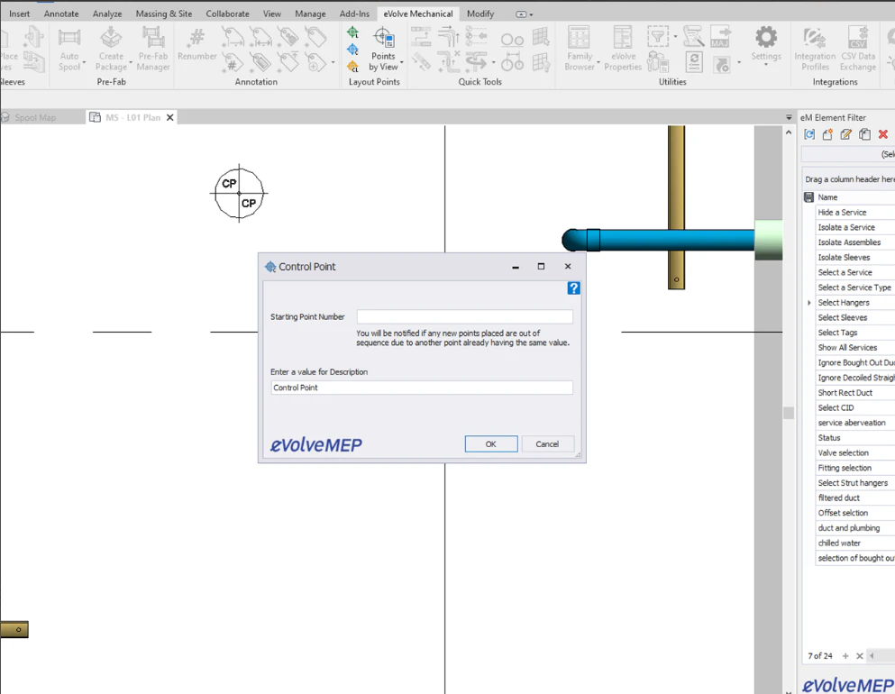 screenshot of EVOLVE Mechanical
